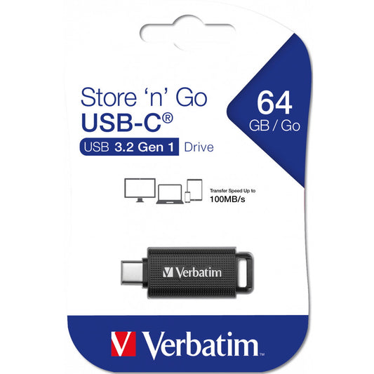 Verbatim Store'n'Go USB-C flashdrev 64GB