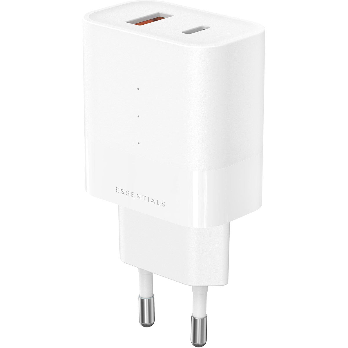 Ëssentials USB-A/USB-C oplader 30W hvid