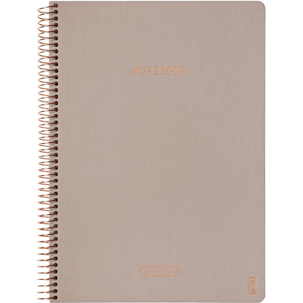 KOZO Premium notesbog A4 80ark Sand