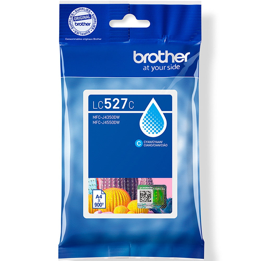 Brother LC527C Cyan blækpatron 900 sider