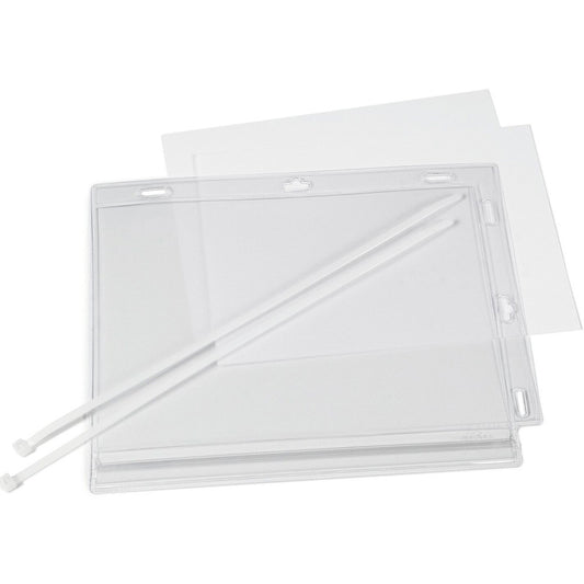 Durable vandtæt infolomme m/kabelbindere A5 transparent