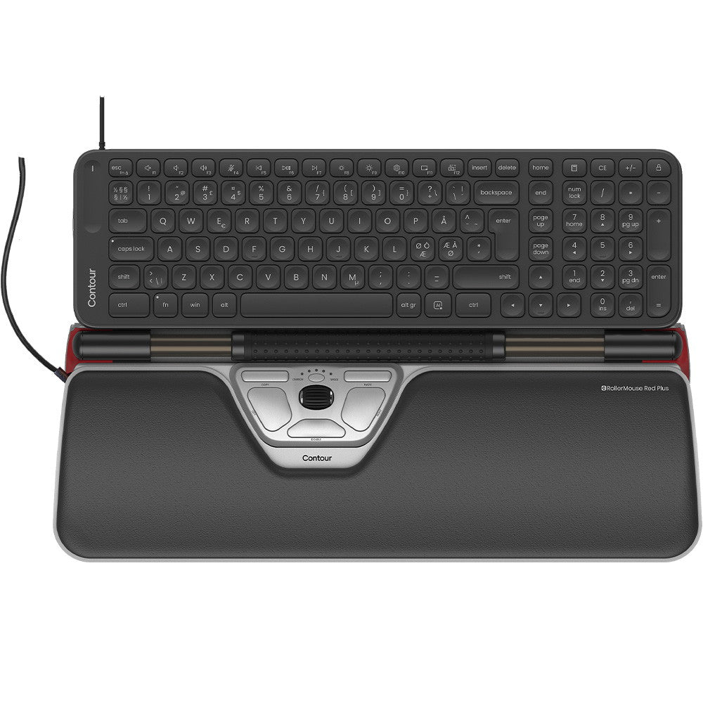 Contour RollerMouse Red Plus & Balance mid-size tastatur kablet