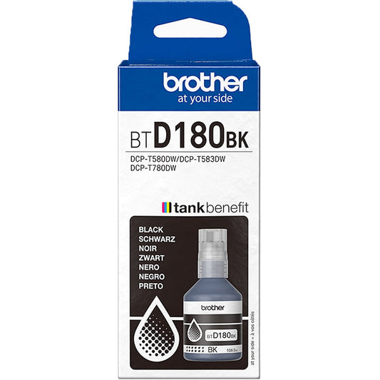 Brother BTD180BK Sort blækflaske 7500ark