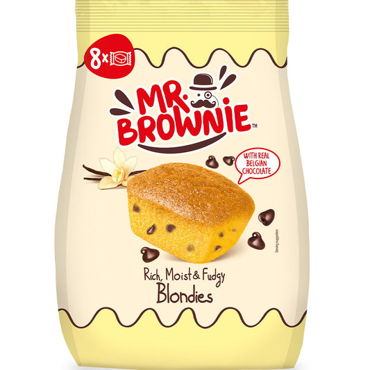 Mr.Brownie Lysbrownie med Chokolade 8 stk 🍫