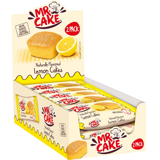 🍋 Mr.Brownie Lemonkager – 2 stk á 50g