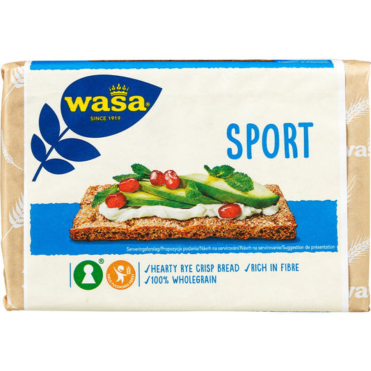 🌾 Wasa Sport Knækbrød 275g – Sprød & Sund Snack