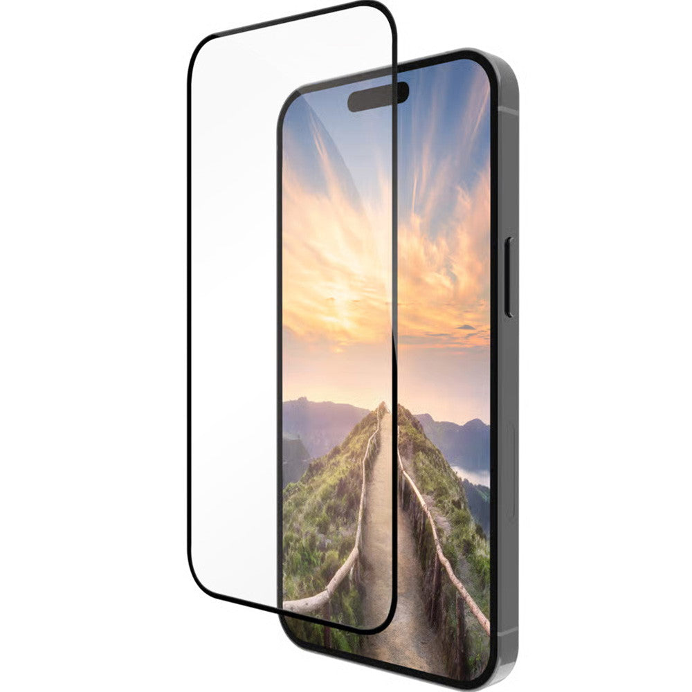 Dbramante1928 Eco-Shield beskyttelsesglas iPhone 16 Plus/15 Plus sort kant