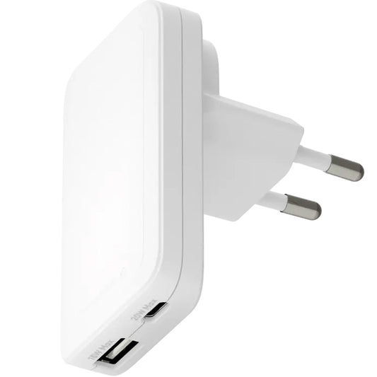 Dbramante1928 Re-Charge Pro slank oplader USB-C 20W + USB-A 18W hvid