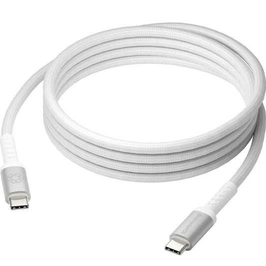 Dbramante1928 Re-Charge IT USB-C til USB-C kabel flettet 2m 100W hvid