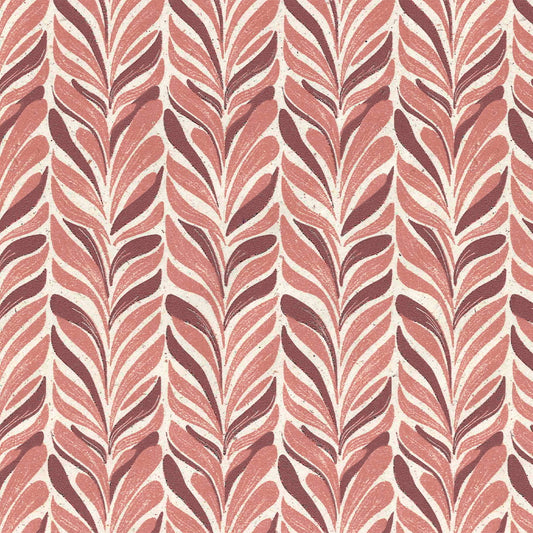 Gavepapir Bladmønster 57cmx160m bordeaux