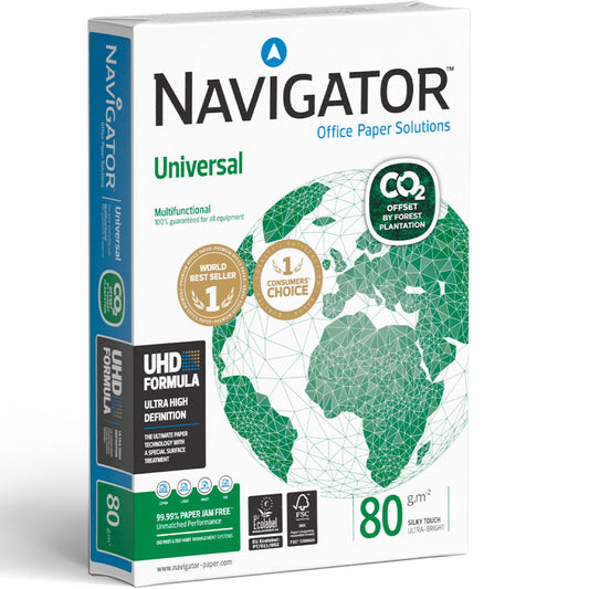 Navigator Universal A4 kopipapir 80g hvid CO2 kompenseret 500ark