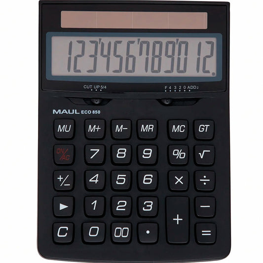 MAUL Eco 850 lommeregner 12-cifret LCD-skærm sort