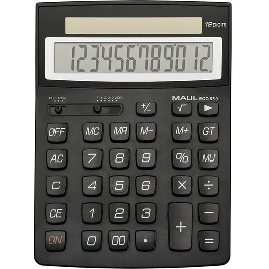 MAUL Eco 950 lommeregner 12-cifret LCD-skærm sort