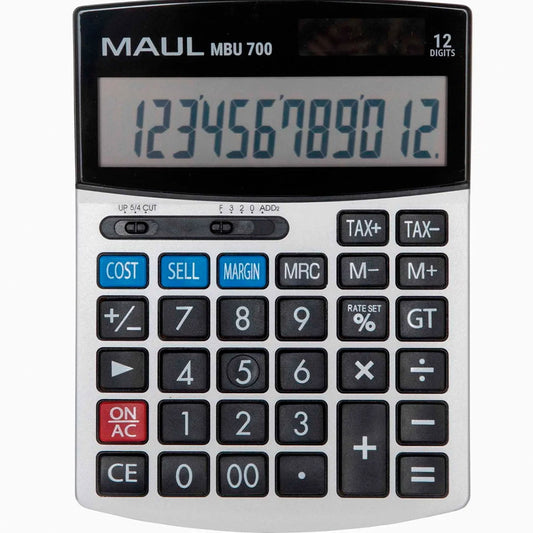 MAUL MBU 700 lommeregner 12-cifret LCD-skærm sort
