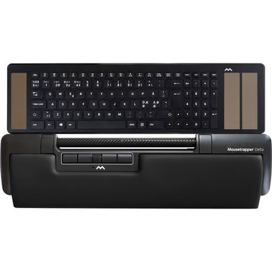 Mousetrapper Delta Extended & Type tastatur sort
