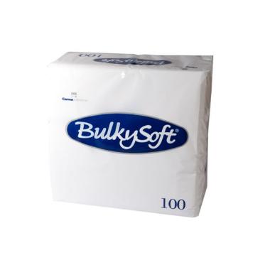 Serviet BulkySoft 38x38 cm 2-lag Hvid,100 stk/pk
