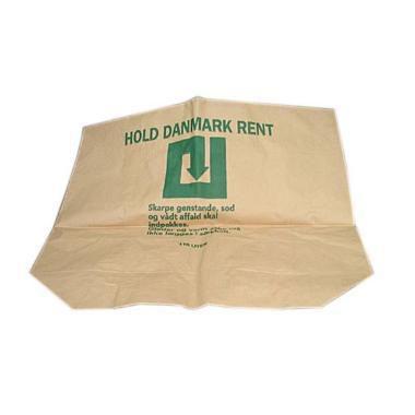 Papirsæk 110liter B700x950 1-lag Brun,50 stk/krt