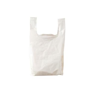Bærepose T-shirt 18ltr 270+170x550mm 40my LDPE hvid,500 stk/krt