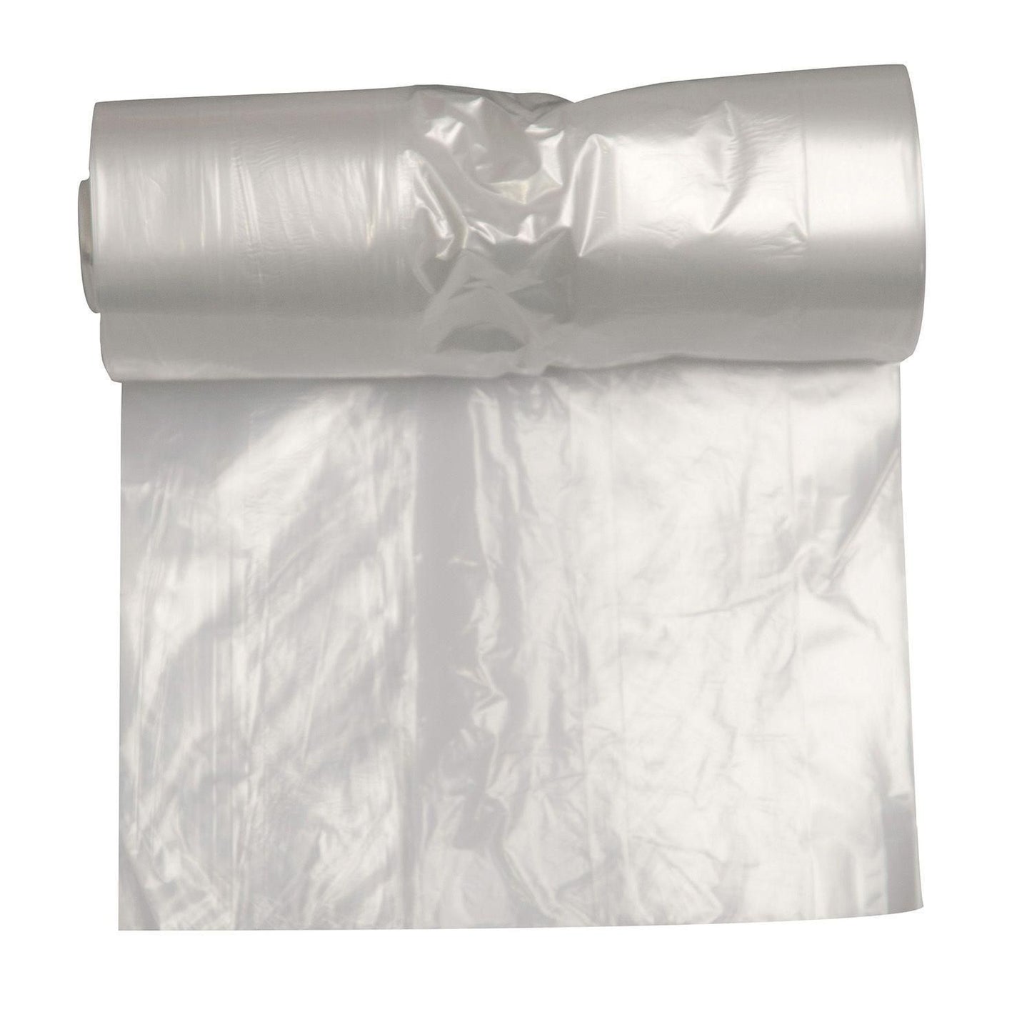 Spandepose 45ltr B600xL700mm 15my LDPE med Fals Kompakt Transparent,50 stk/rl