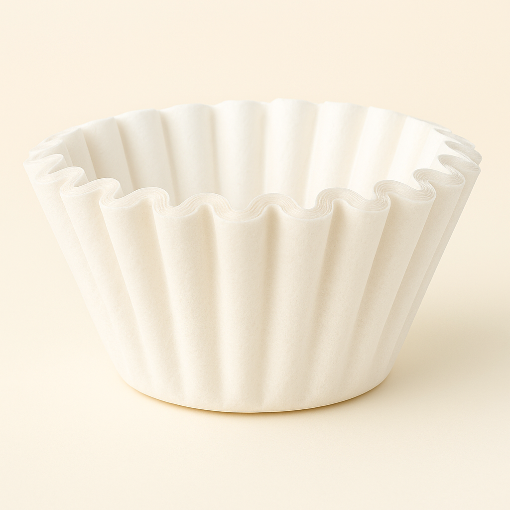 Kaffefilter Ø250/Ø110×H70 mm, bleget Svanemærket – 1000 stk pr. krt