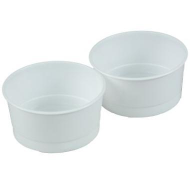 Protesebæger 250 ml Ø97x49 mm PP Hvid,16 pk x 25 stk/krt