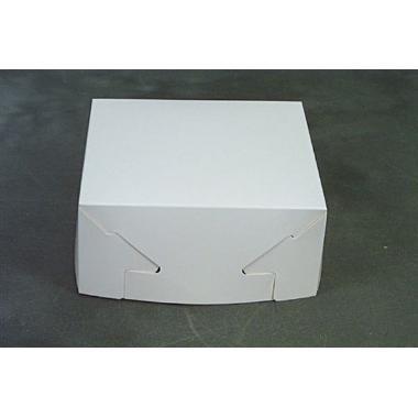 Kageæske fold selv nr 13 høj L160xB160xH70mm pap hvid,250 stk/krt