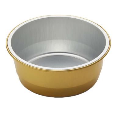 Alubakke 290 ml Ø111x43 mm Rund Guld,115 stk/pk