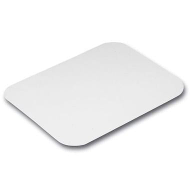 Låg Karton L232xB181xH1mm Hvid med PE Indvendigt til alubakke 1170 ml vnr 109036,400 stk/krt