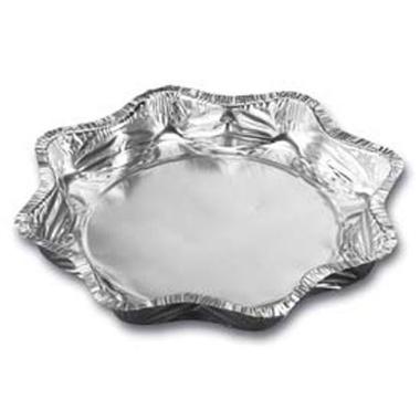 Alubakke 600 ml Ø216x25 mm Stjerne Sølv,50 Stk/pk