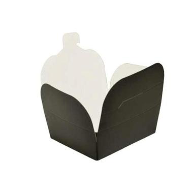 Takeaway æske 1000 ml 100x165x58 mm PE-Belagt Mat sort,50 stk/ps