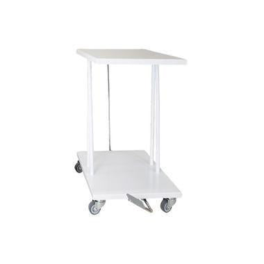 Affaldsstativ 40 ltr med Låg/Pedal Hvid,1 stk/krt