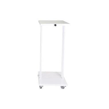 Affaldsstativ 60 ltr med Låg Hvid,1 stk/krt