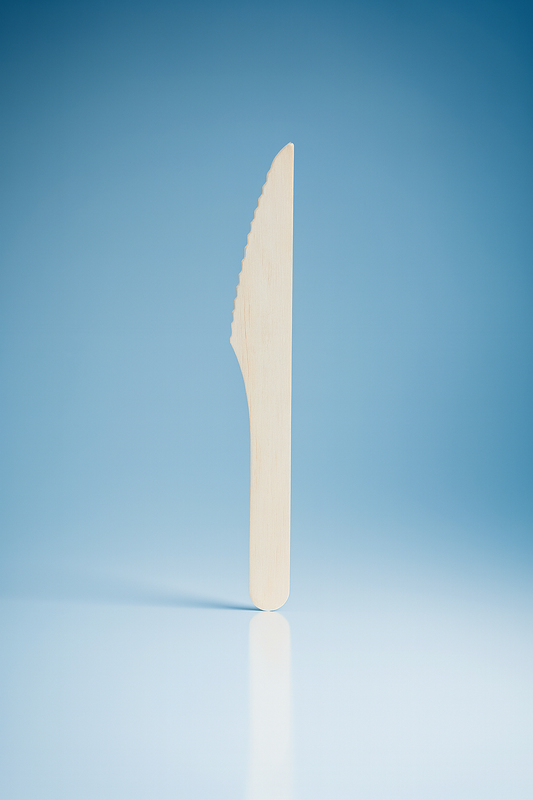 Kniv i FSC naturtræ – 165 mm, voksbehandlet, 100 stk.