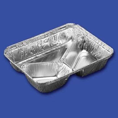 Alubakke 3-rum 227x177x39 mm,550 stk/krt