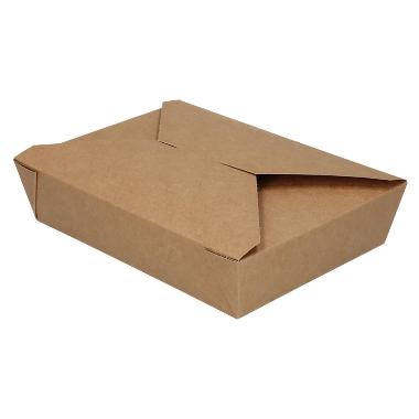 Takeaway æske Verive 140/155x195/215x65 mm 1900 ml kraft biocoating Brun,36 stk/ps
