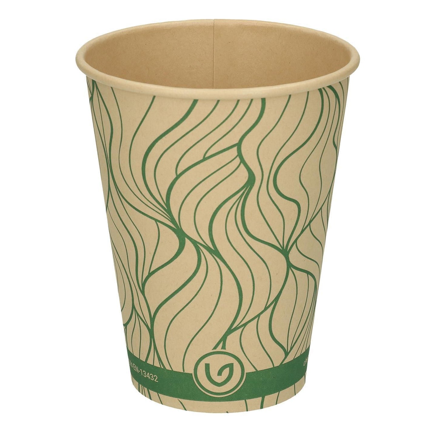 Kaffebæger Bambus Ø90xH110mm 30cl 12oz Single Wall Natur Verive,50 stk x 1 stk/ps