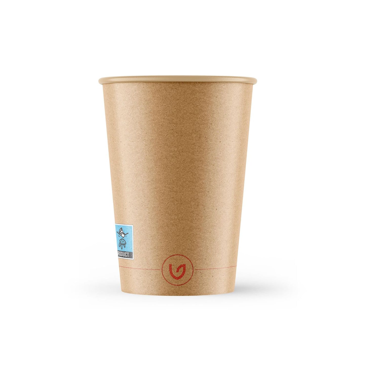 Kaffebæger Pap/Ac Ø80xH93mm 25cl 8oz Single Wall Brun Verive,50 stk x 1 stk/ps