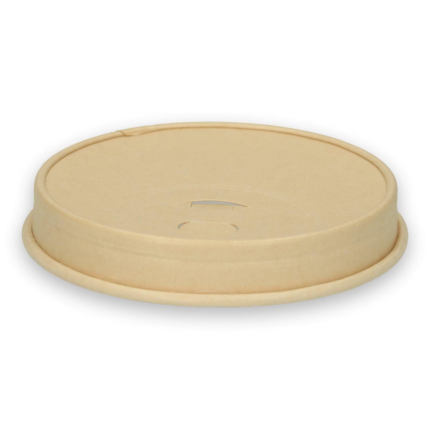 Drikkelåg Pap Ø80xH16mm Til Kaffebæger Natur Verive,50 stk/ps