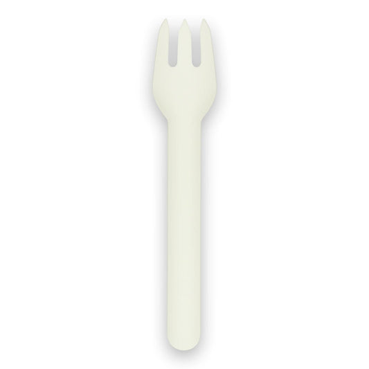 Gaffel Verive 157mm hårdt papir kraftig FSC bionedbrydelig glat overflade hvid,100 stk/ps