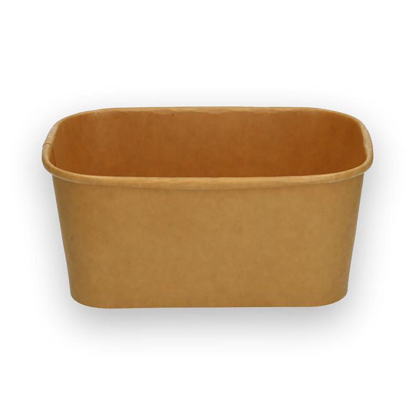 Bæger Verive Rektangulær 750ml L172xB120xH57.6mm Pap/PLA FSC Brun,50 stk/ps