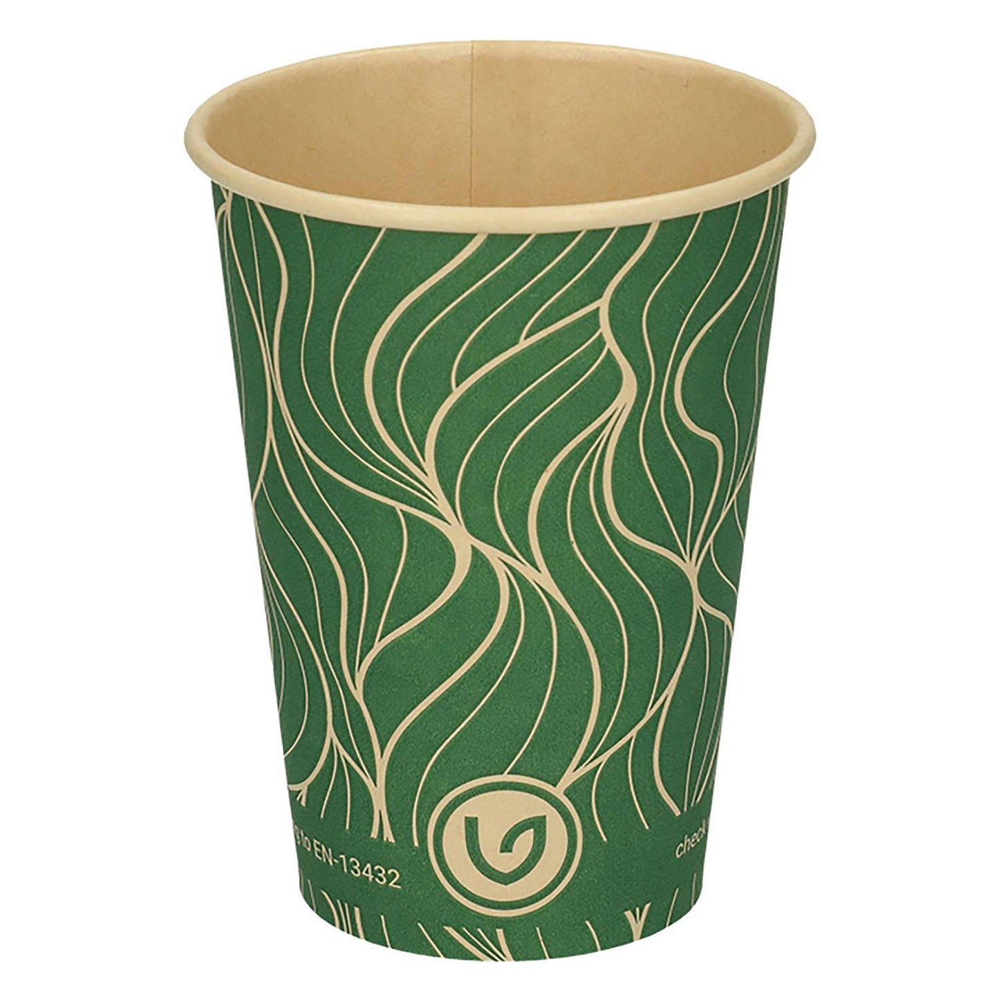 Kaffebæger Bambus Ø70xH90mm 22cl 7.5oz Single Wall Grøn/Brun Verive,100 stk/ps