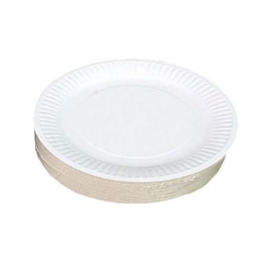 Paptallerken Verive Ø23xH1cm FSC Hvid,100 stk/pk