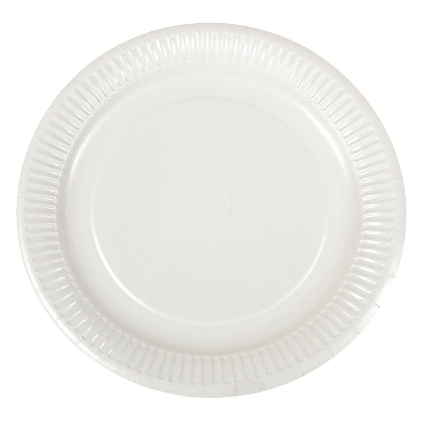 Paptallerken Verive Ø23xH1cm Clay-coated Hvid,50 stk/pk