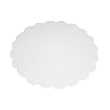 Fadpapir Ø16 cm Rund Præget Hvid,500 stk/pk