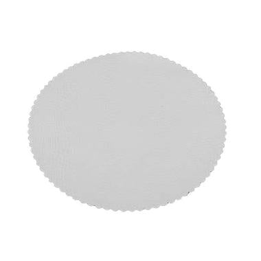 Fadpapir Ø29 cm Rund Præget Hvid,500 stk/pk