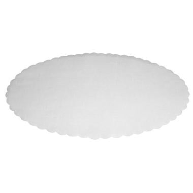 Fadpapir 29x46 cm oval præget hvid,500 stk/pk