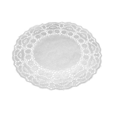 Kagepapir Ø24 cm Rund Udstanset Hvid,500 stk/pk