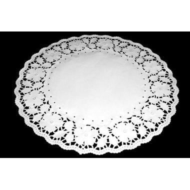Kagepapir Ø34 cm Rund Udstanset Hvid,500 stk/pk