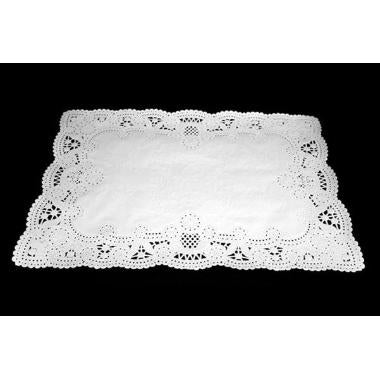 Kagepapir 26x37 cm firkantet udstanset hvid,500 stk/pk