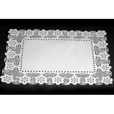 Kagepapir 30x40 cm firkantet udstanset hvid,500 stk/pk